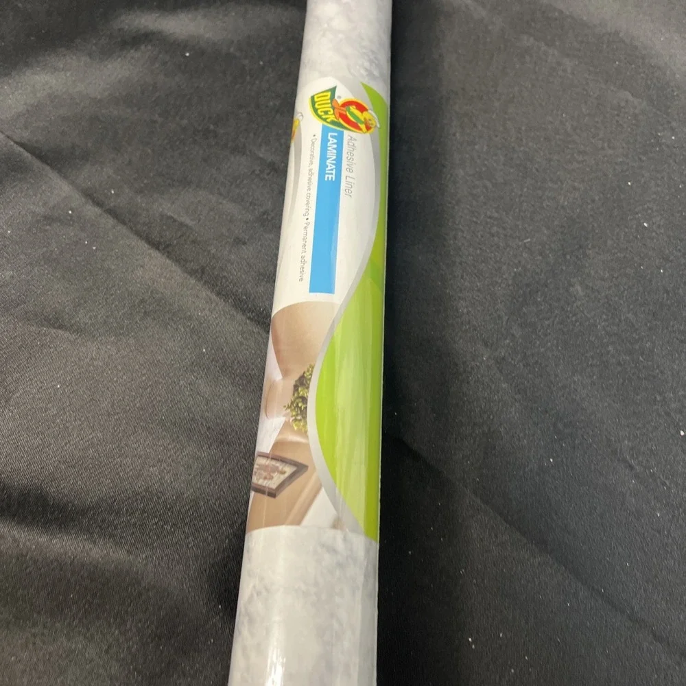 Duck Brand Peel & Stick Laminate Contact Paper Adhesive Liner -gray Marble 18x9'